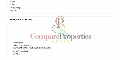 Plot - Vente - Pedreguer - Pedreguer